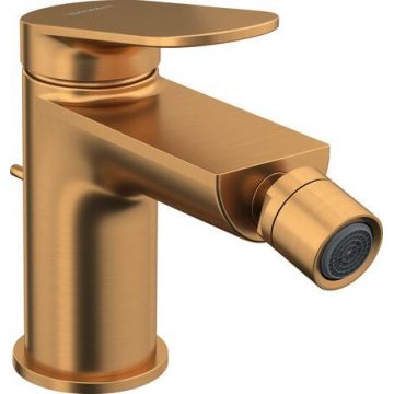 Baterie bideu Duravit Wave  ventil pop-up  bronz periat