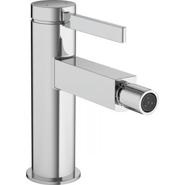 Baterie bideu Hansgrohe Finoris ventil push-open crom