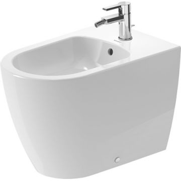 Bideu pe pardoseala Duravit ME by Starck back-to-wall 37x60cm WonderGliss alb la reducere