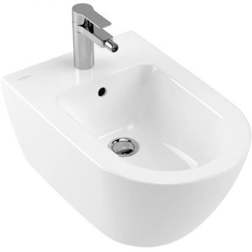 Bideu suspendat Villeroy & Boch Subway 2.0 CeramicPlus alb Alpin la reducere